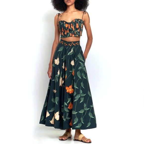 Agua by Agua Bendita Moringa Green Sabanero Nocturno' Crop Top - Picture 9 of 12